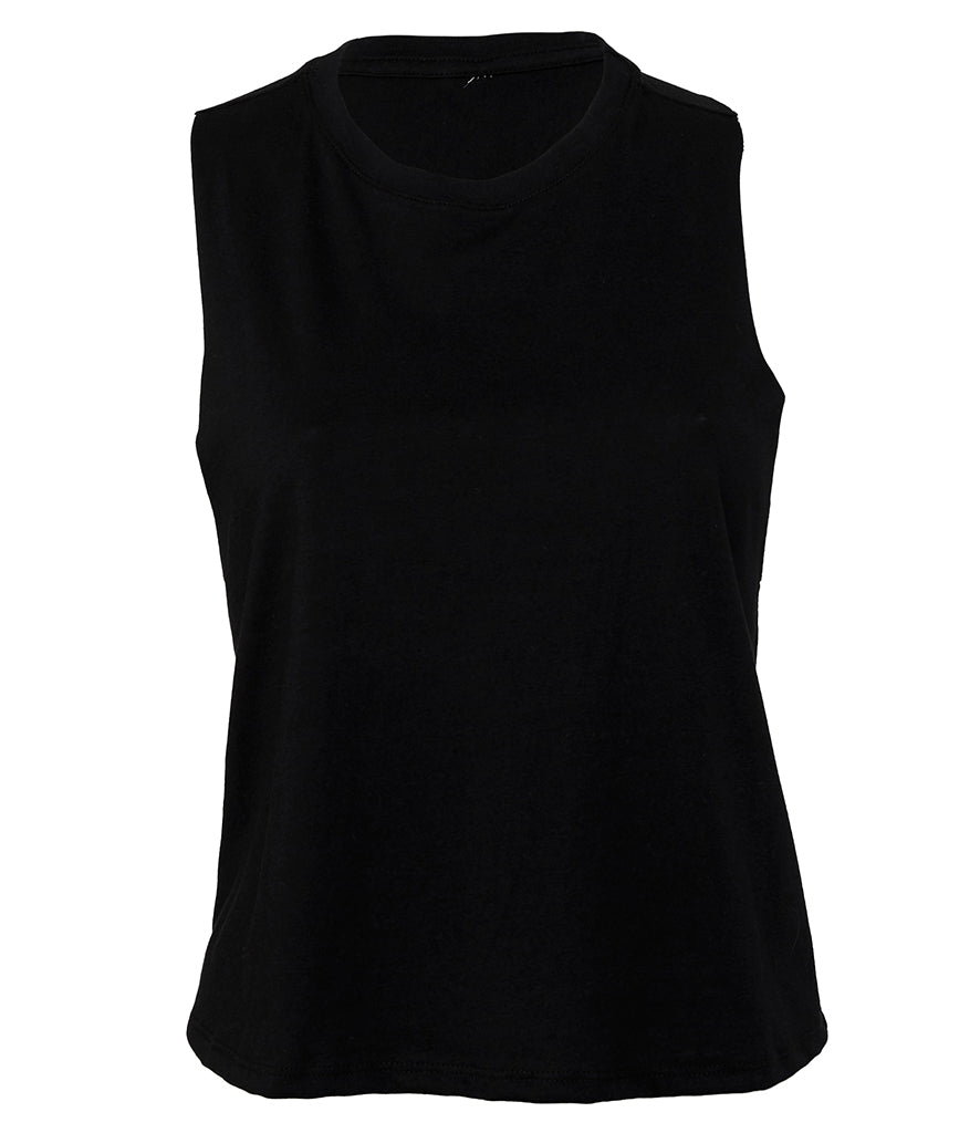 Bella Ladies Racer Back Cropped Tank Top