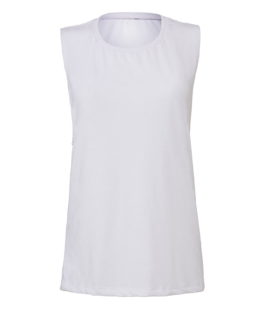 Bella Ladies Flowy Scoop Muscle Tank Top