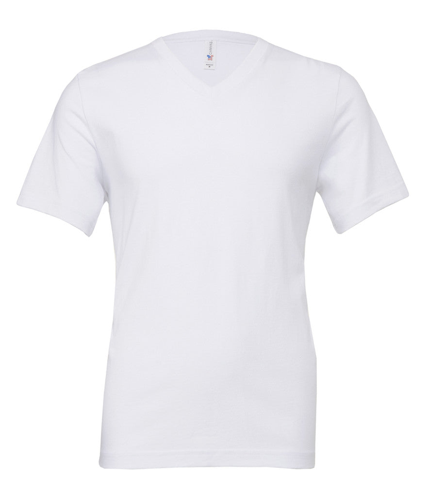 Canvas Unisex Jersey V Neck T-Shirt