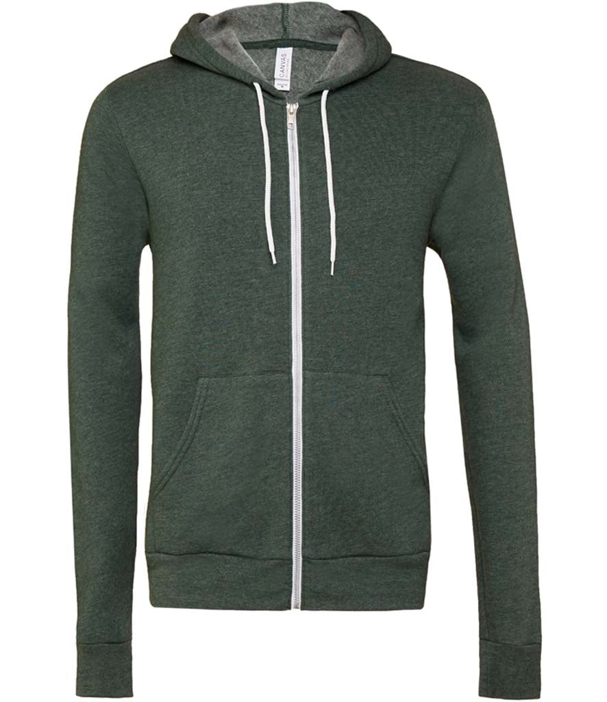 Canvas Unisex Full Zip Hoodie