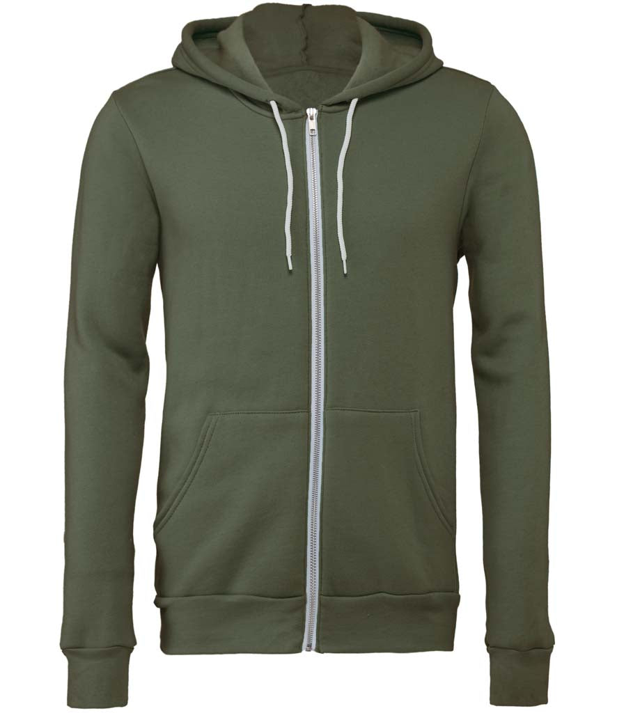 Canvas Unisex Full Zip Hoodie