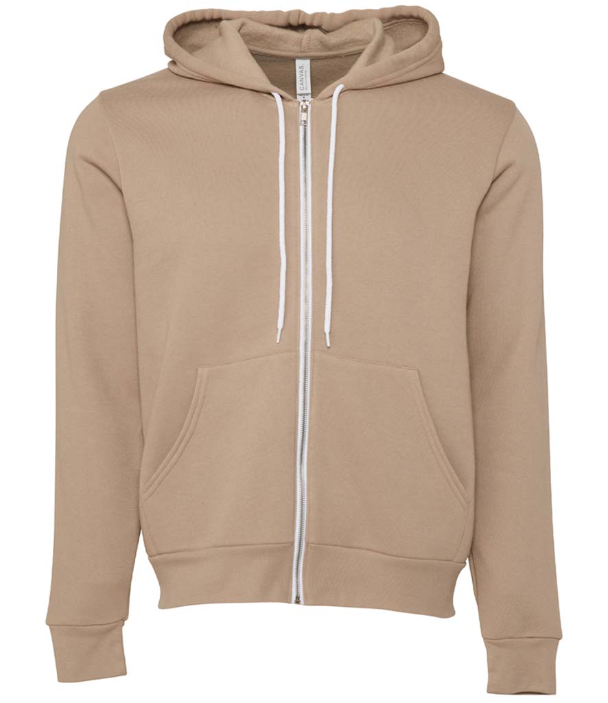 Canvas Unisex Full Zip Hoodie