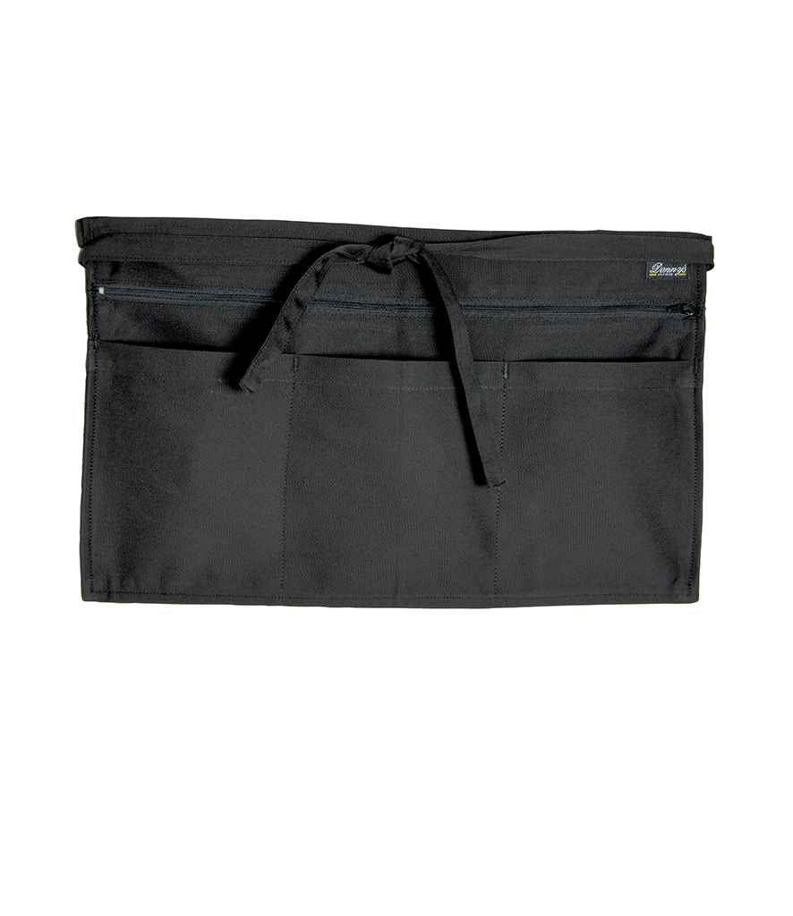 Dennys Zip Pocket Apron | Black