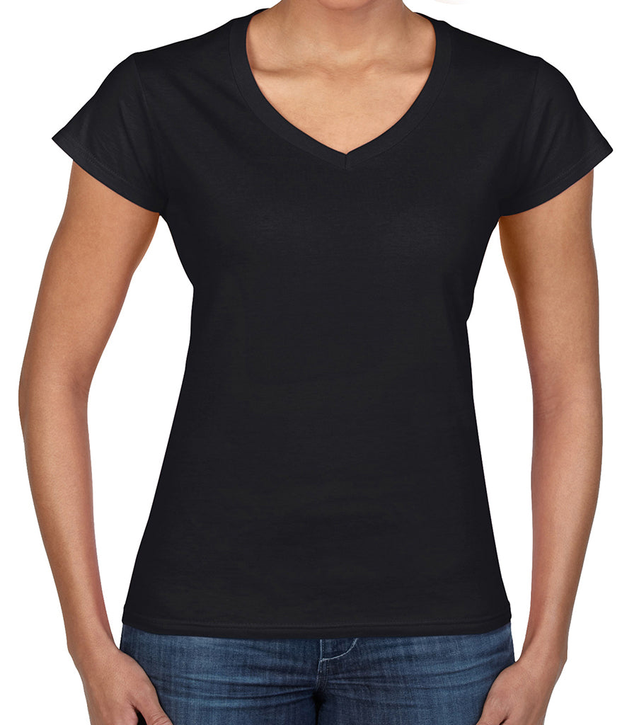 Gildan SoftStyle Ladies V Neck T-Shirt