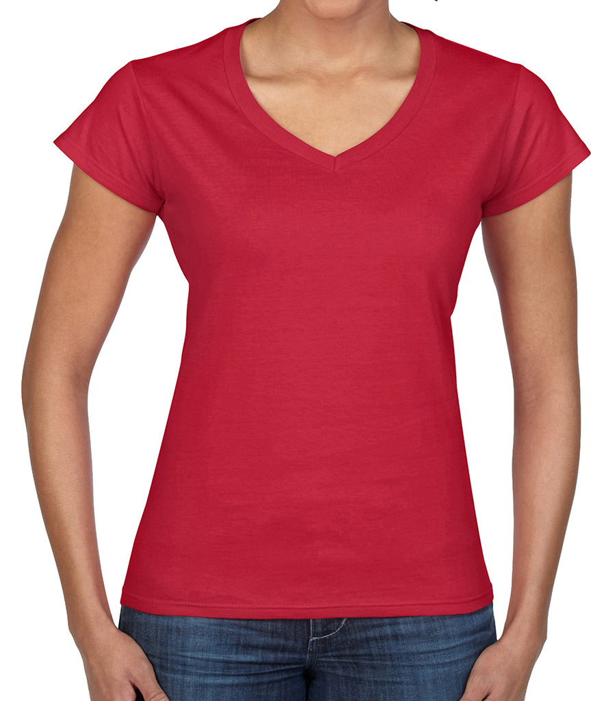 Gildan SoftStyle Ladies V Neck T-Shirt