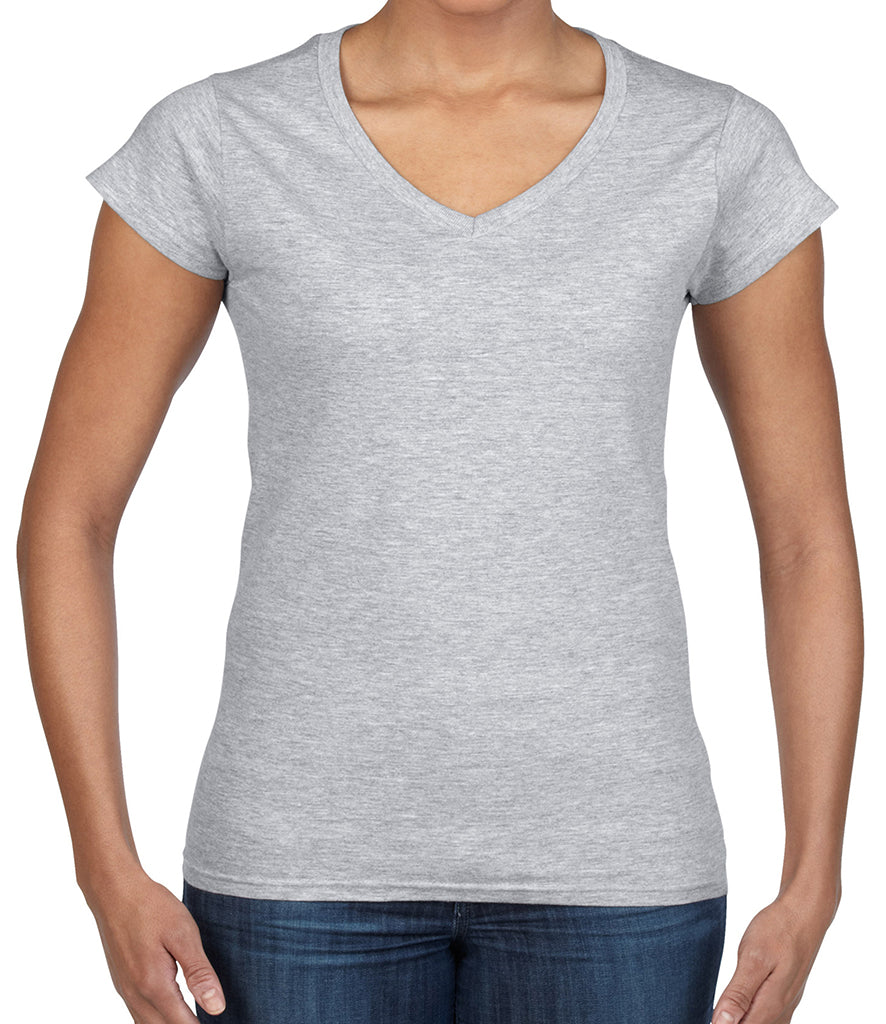 Gildan SoftStyle Ladies V Neck T-Shirt