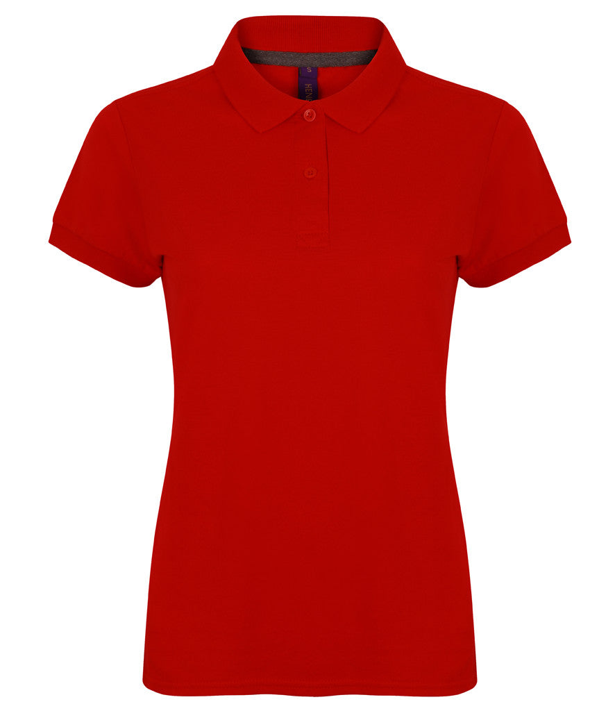 Henbury Ladies Modern Fit Cotton Pique Polo Shirt