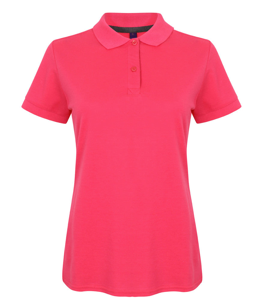 Henbury Ladies Modern Fit Cotton Pique Polo Shirt