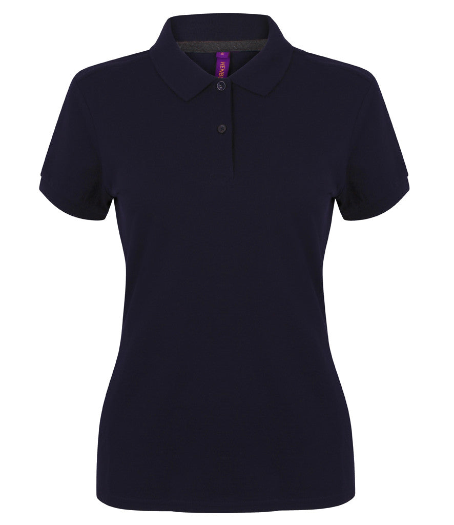 Henbury Ladies Modern Fit Cotton Pique Polo Shirt