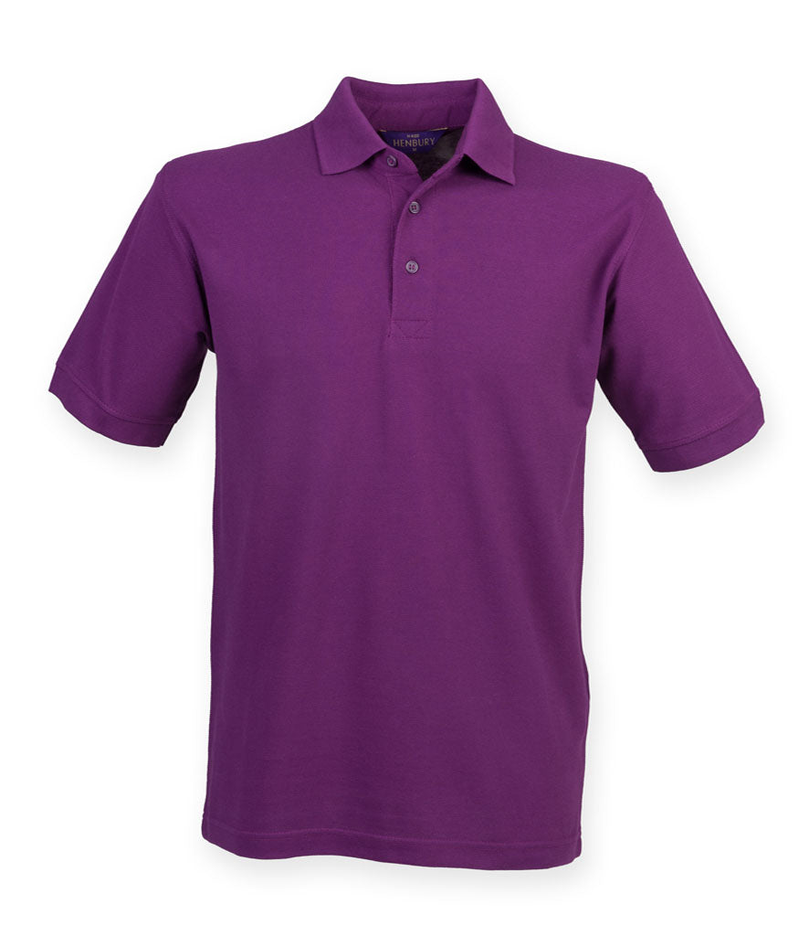 Henbury Heavy Poly/Cotton Piqué Polo Shirt