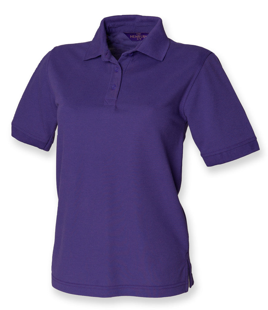 Henbury Ladies Poly/Cotton Piqué Polo Shirt