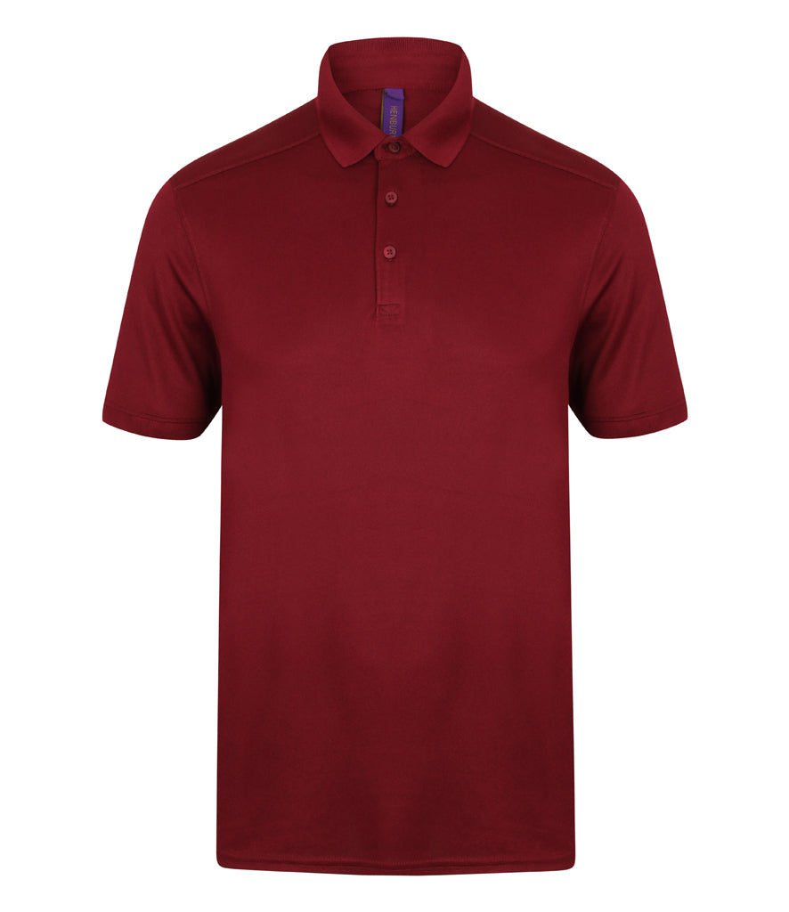 Henbury Slim Fit Stretch Microfine Piqué Polo Shirt