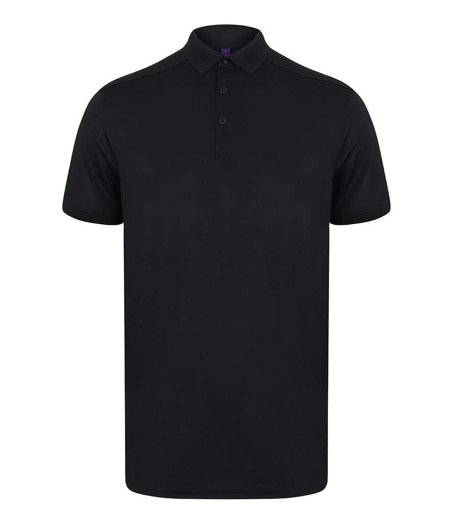 Henbury Slim Fit Stretch Microfine Piqué Polo Shirt