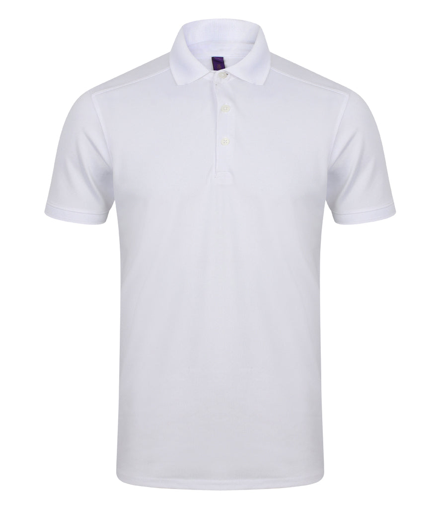 Henbury Slim Fit Stretch Microfine Piqué Polo Shirt