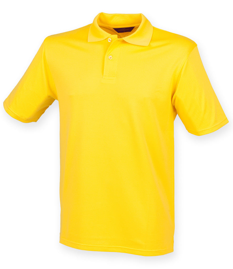 Henbury Coolplus Wicking Piqué Polo Shirt