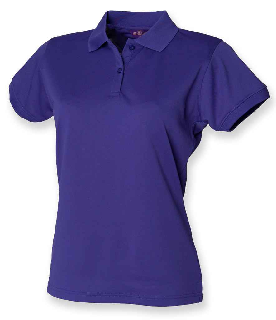 Henbury Ladies Coolplus Wicking Pique Polo Shirt