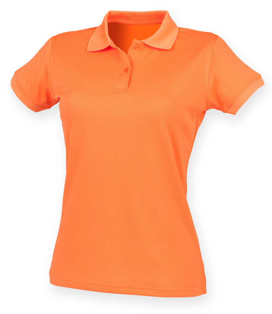 Henbury Ladies Coolplus Wicking Pique Polo Shirt