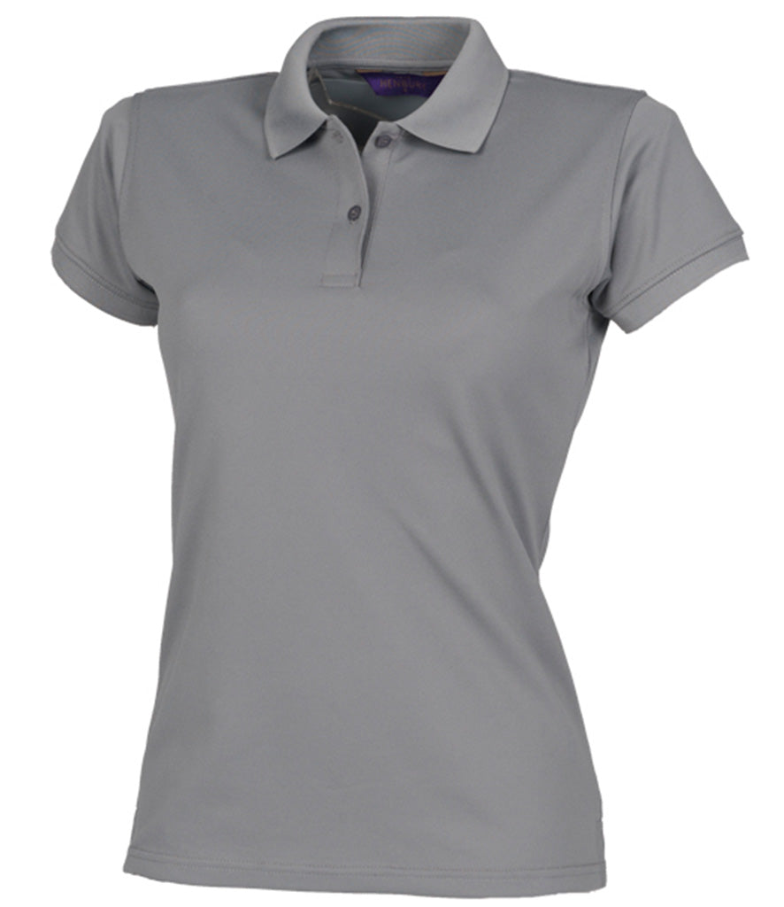 Henbury Ladies Coolplus Wicking Pique Polo Shirt