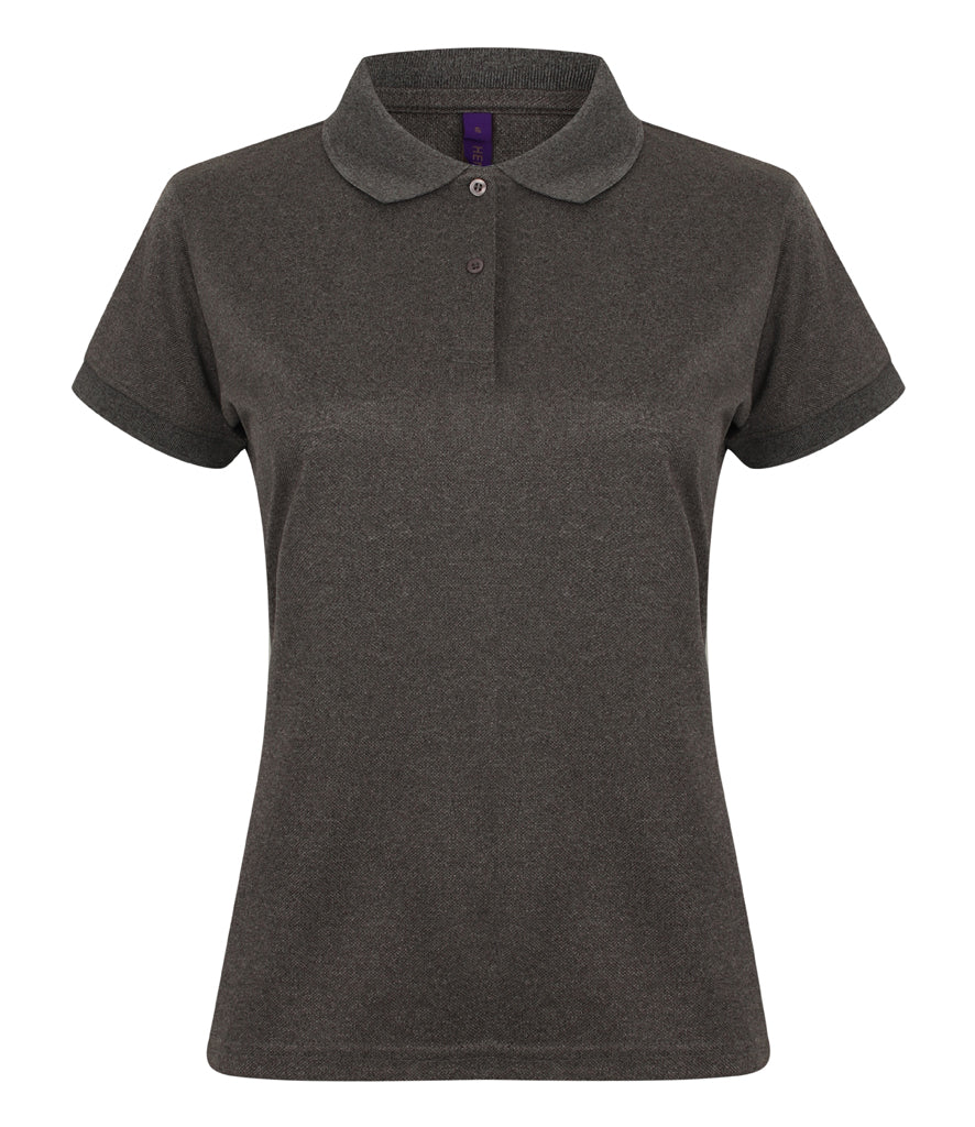 Henbury Ladies Coolplus Wicking Pique Polo Shirt