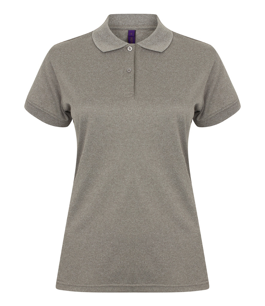 Henbury Ladies Coolplus Wicking Pique Polo Shirt