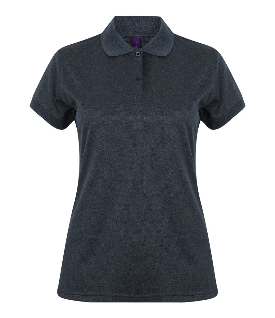 Henbury Ladies Coolplus Wicking Pique Polo Shirt