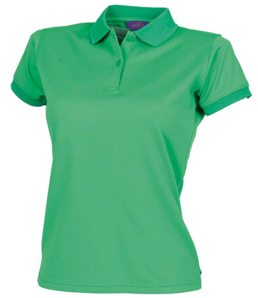 Henbury Ladies Coolplus Wicking Pique Polo Shirt