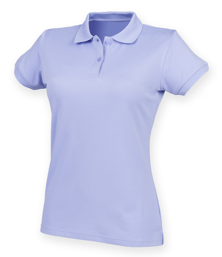 Henbury Ladies Coolplus Wicking Pique Polo Shirt