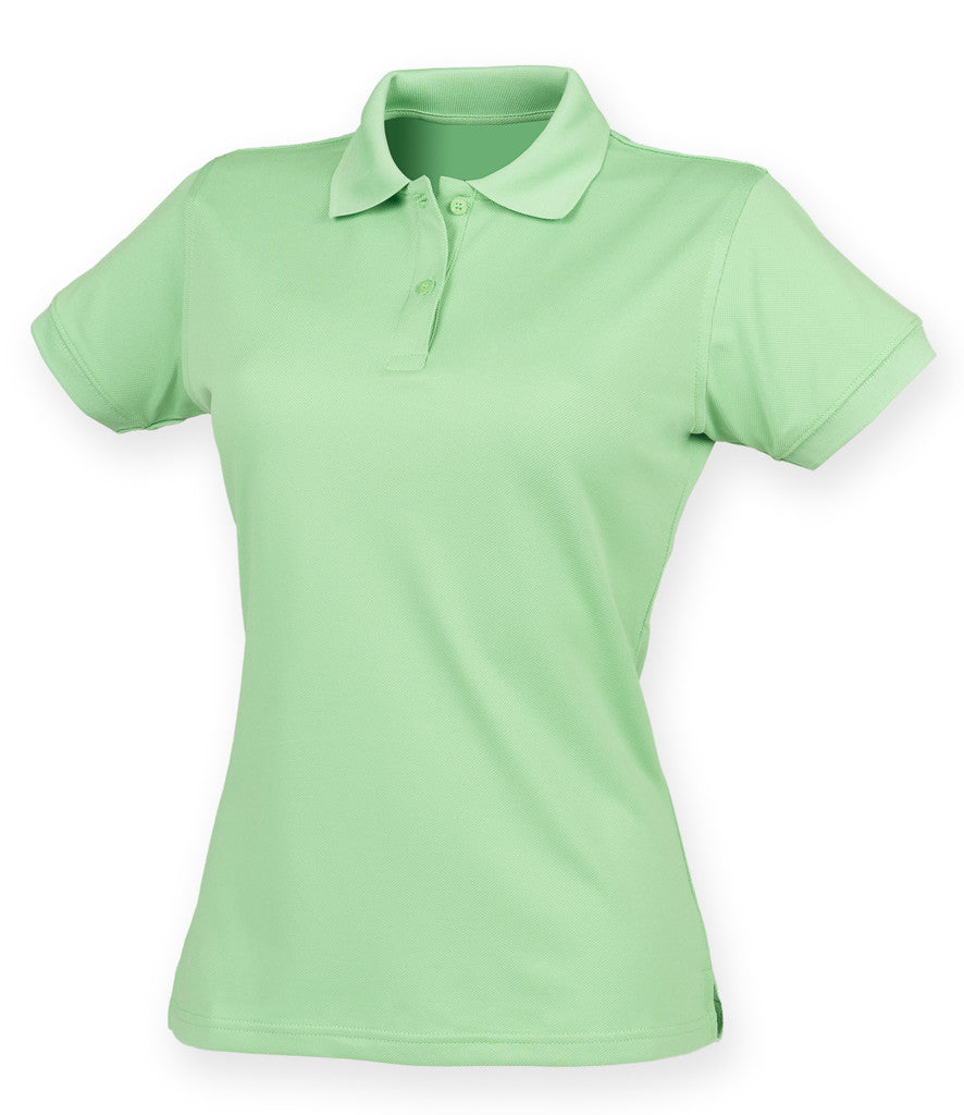 Henbury Ladies Coolplus Wicking Pique Polo Shirt