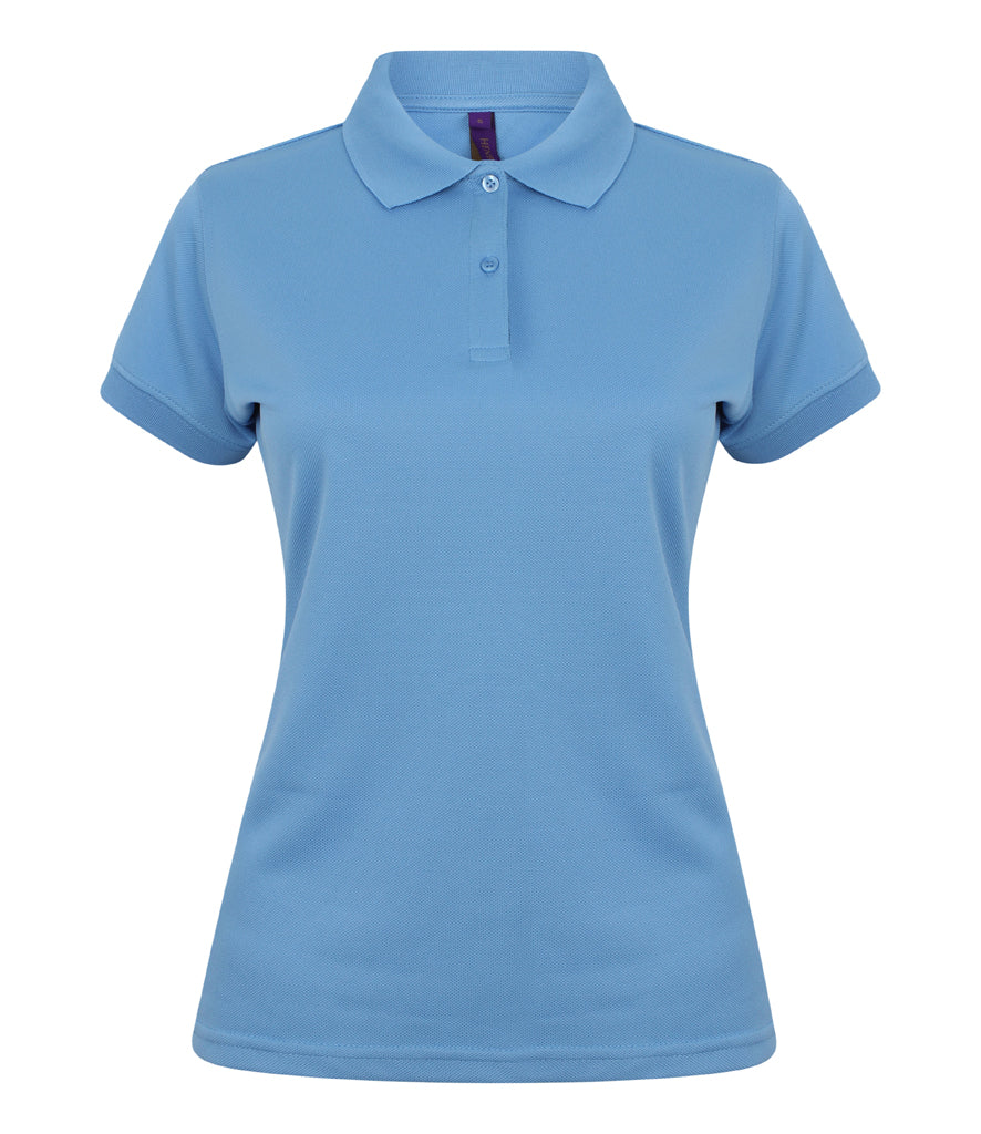 Henbury Ladies Coolplus Wicking Pique Polo Shirt