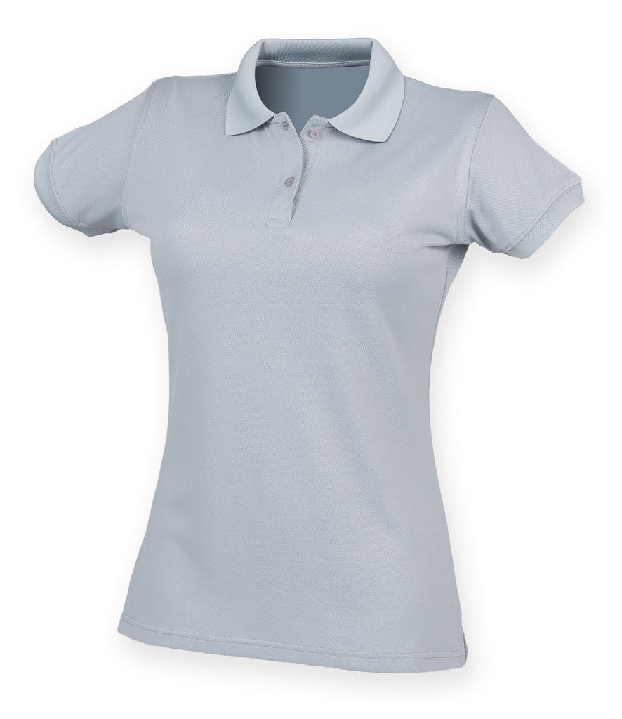 Henbury Ladies Coolplus Wicking Pique Polo Shirt