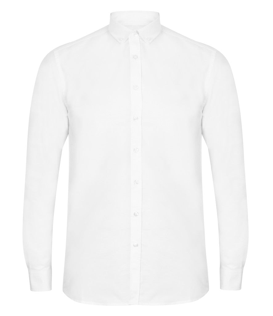 Henbury Modern Long Sleeve Regular Fit Oxford Shirt