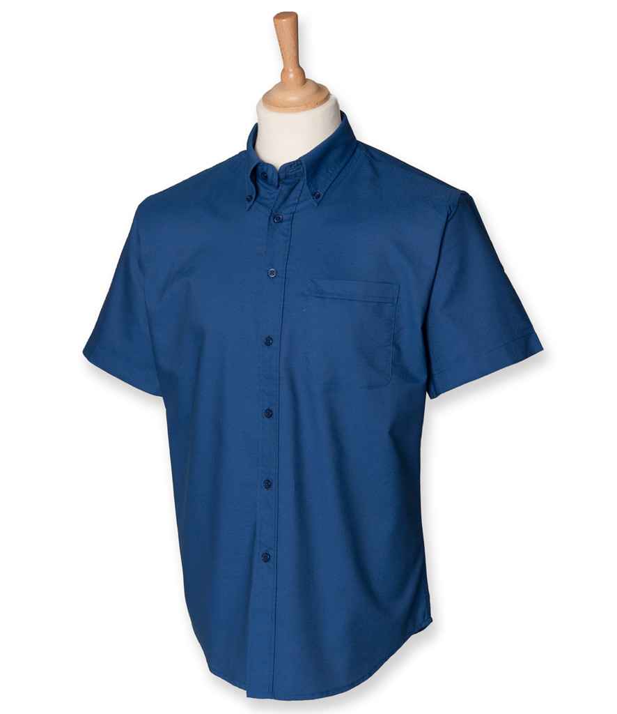 Henbury Short Sleeve Classic Oxford Shirt