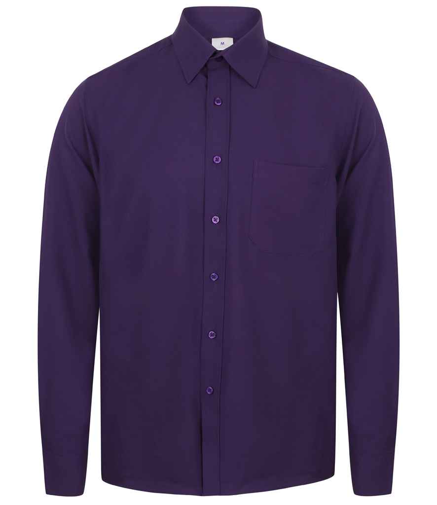 Henbury Long Sleeve Wicking Shirt