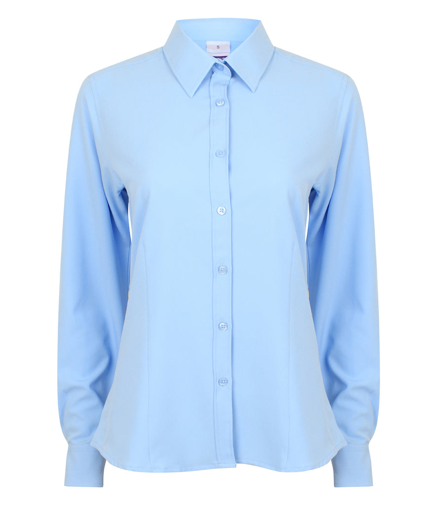 Henbury Ladies Long Sleeve Wicking Shirt