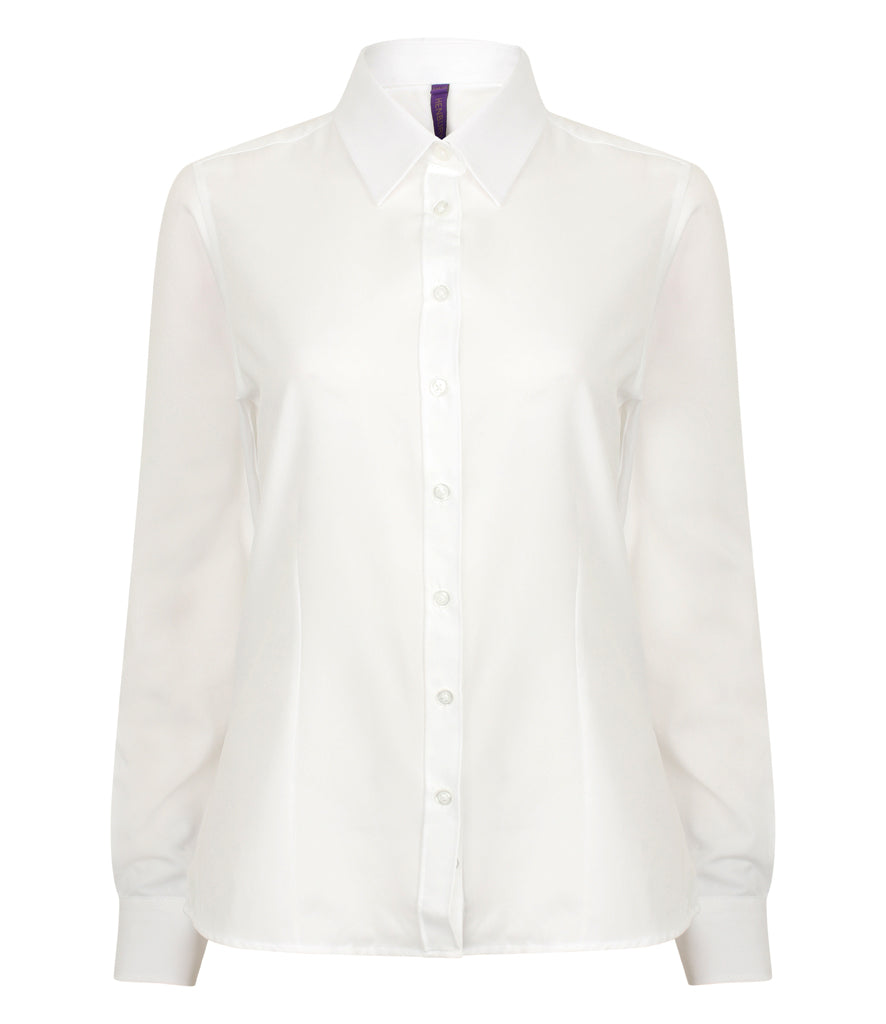 Henbury Ladies Long Sleeve Wicking Shirt