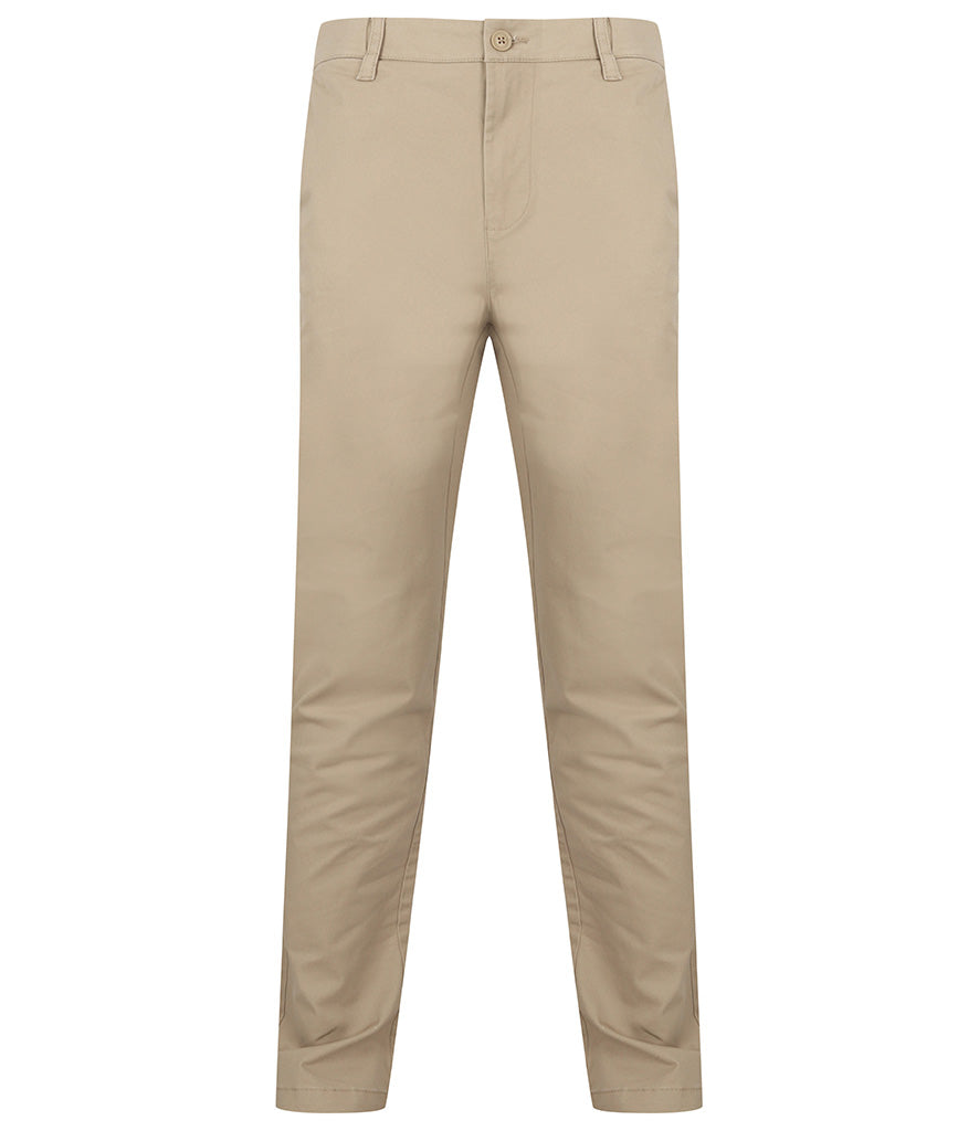 Henbury Stretch Flex Waistband Chino Trousers