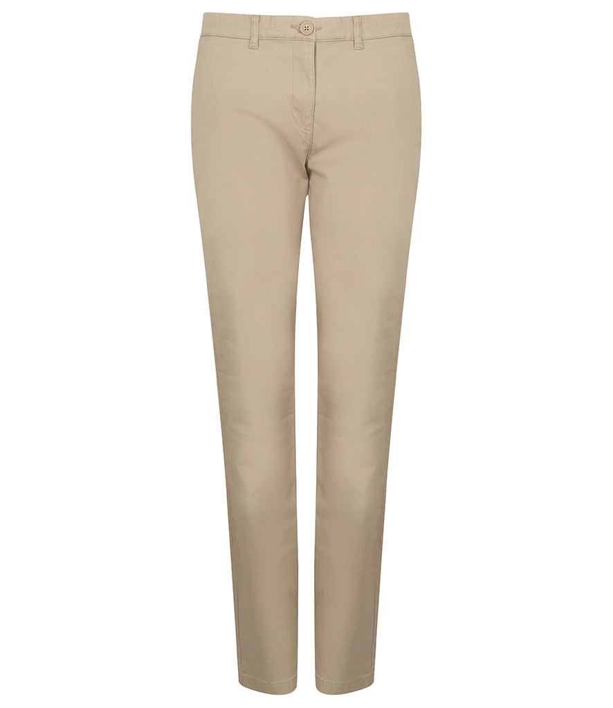 Henbury Ladies Stretch Chino Trousers