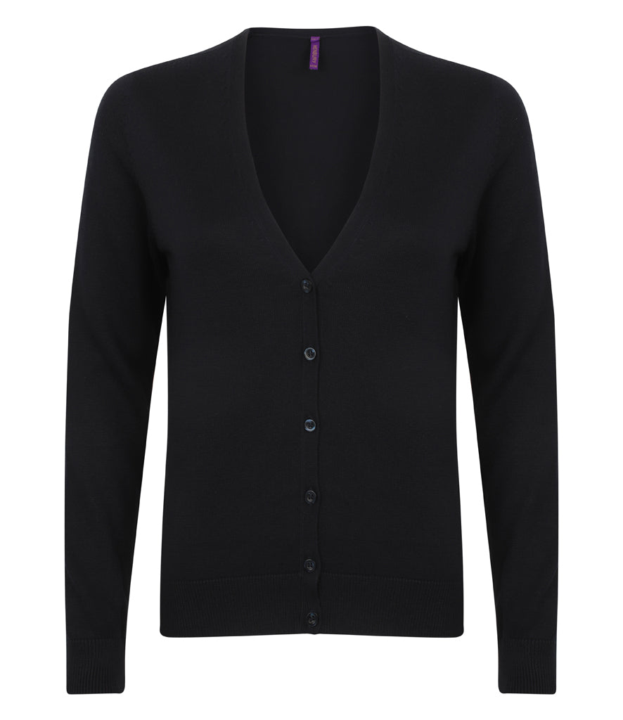 Henbury Ladies Lightweight V Neck Cardigan