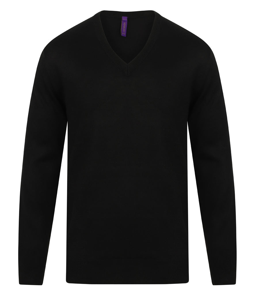 Henbury Acrylic V Neck Sweater