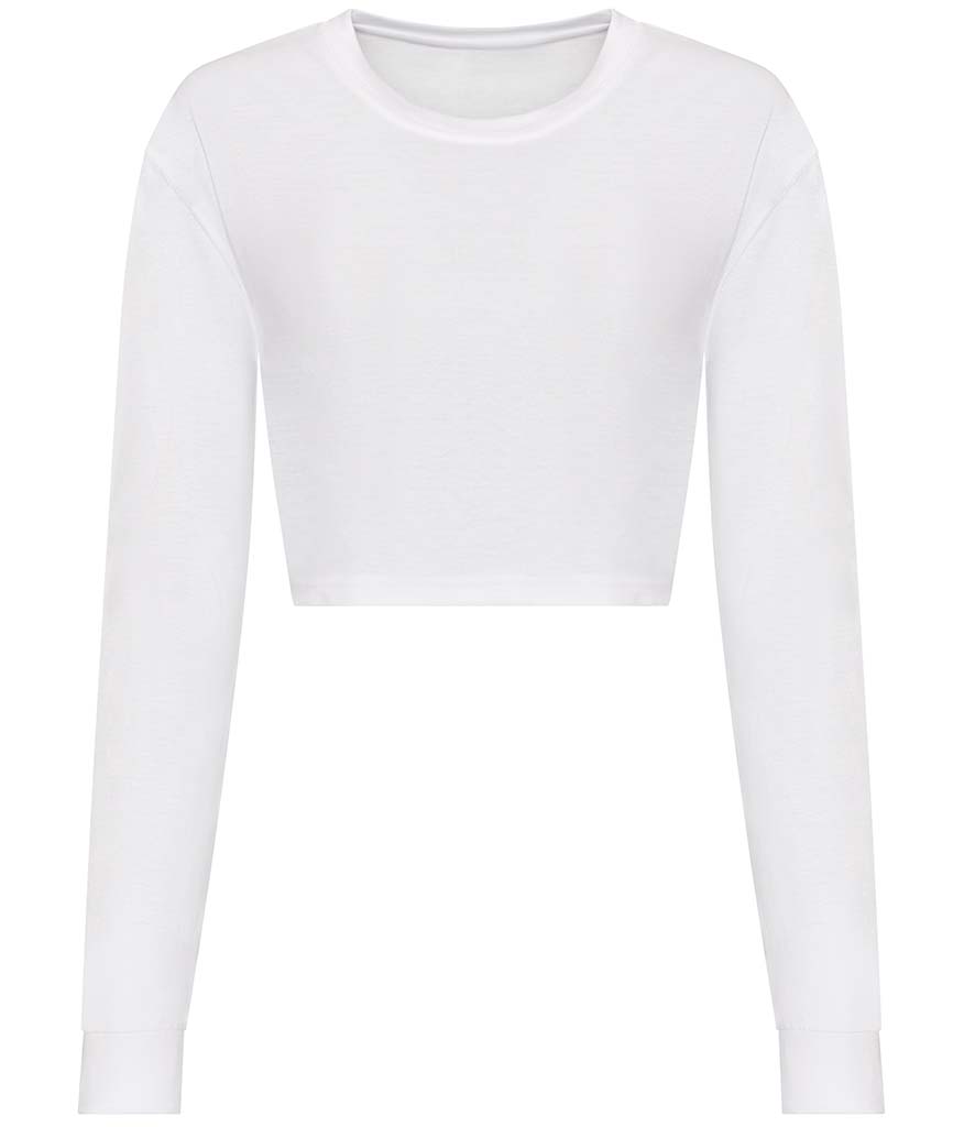 AWDis Ladies Long Sleeve Cropped T-Shirt