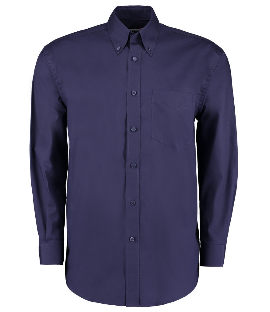 Kustom Kit Premium Long Sleeve Classic Fit Oxford Shirt