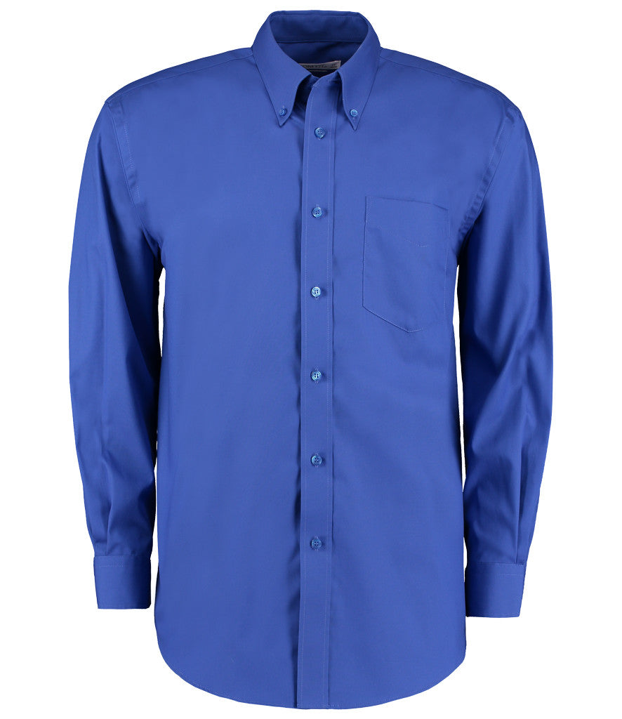 Kustom Kit Premium Long Sleeve Classic Fit Oxford Shirt