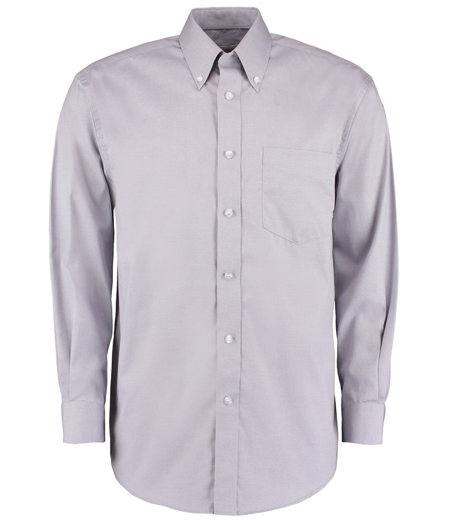 Kustom Kit Premium Long Sleeve Classic Fit Oxford Shirt