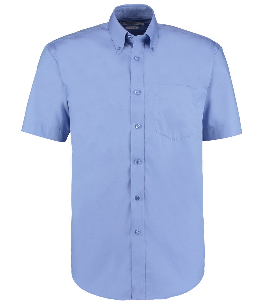 Kustom Kit Premium Short Sleeve Classic Fit Oxford Shirt