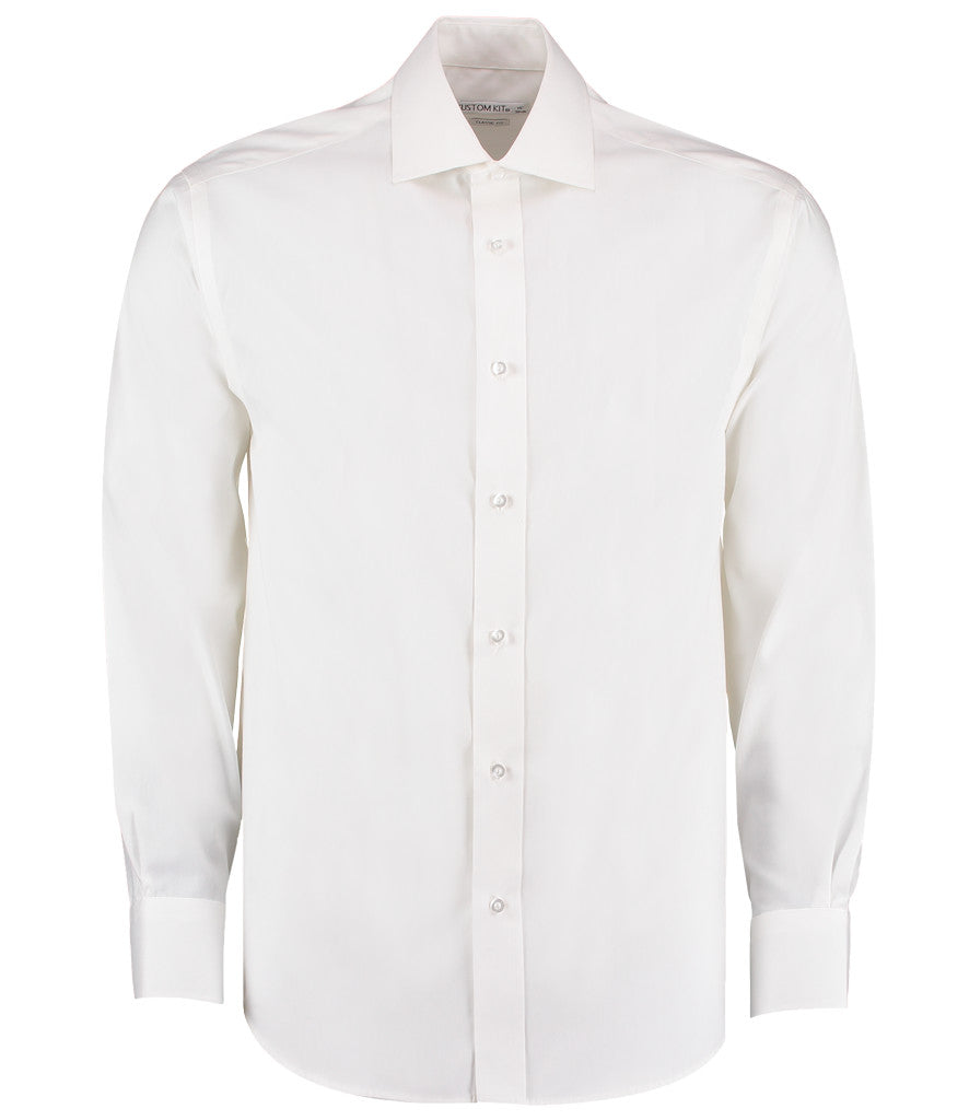 Kustom Kit Premium Long Sleeve Classic Fit Oxford Shirt