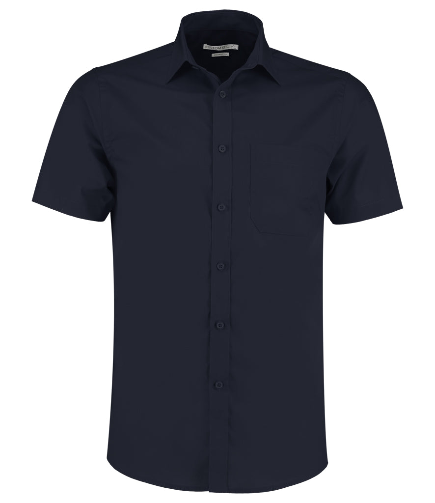 Kustom Kit Short Sleeve Tailored Poplin Shirt