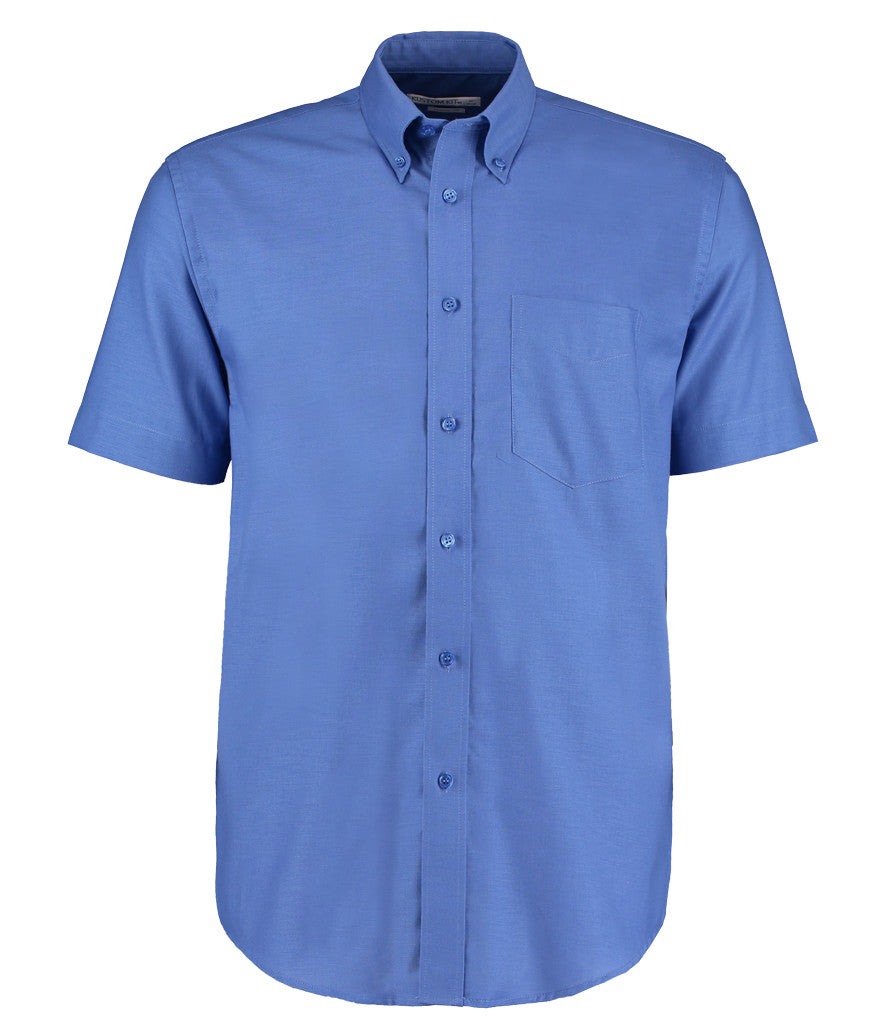 Kustom Kit Short Sleeve Classic Fit Workwear Oxford Shirt