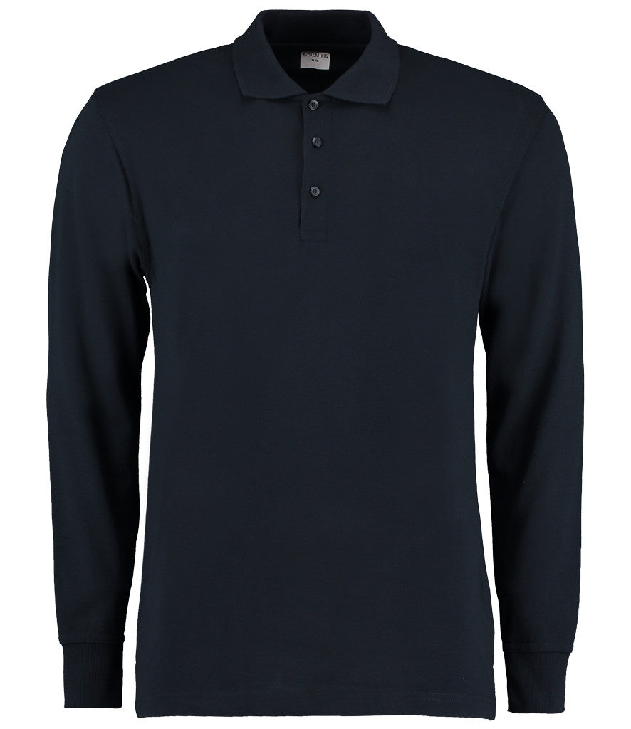 Kustom Kit Long Sleeve Poly/Cotton Pique Polo Shirt