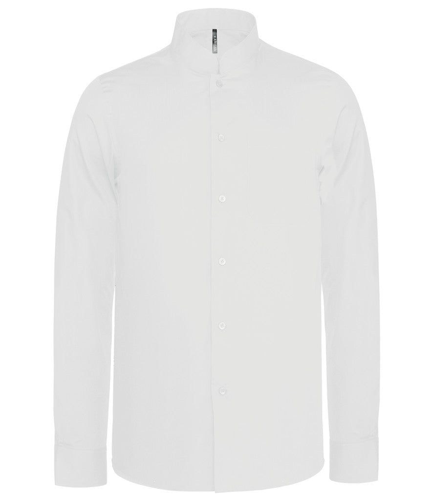 Kariban Long Sleeve Mandarin Collar Shirt