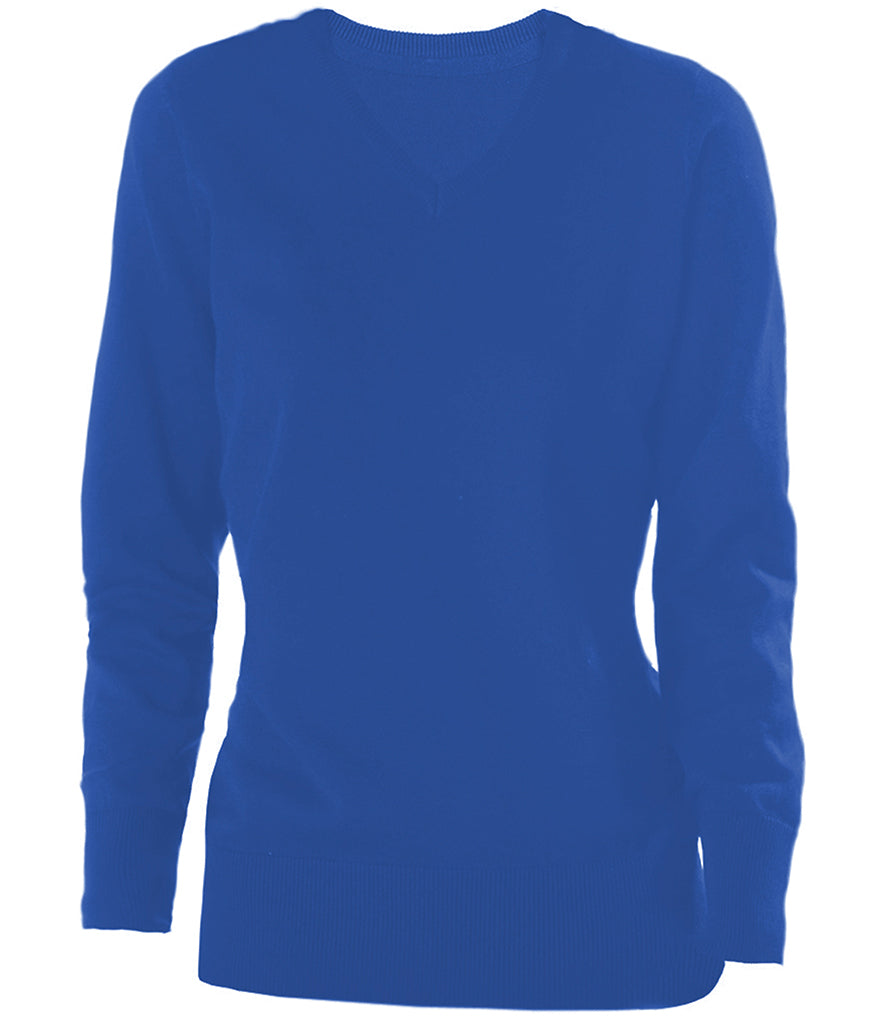 Kariban Ladies Cotton Acrylic V Neck Sweater